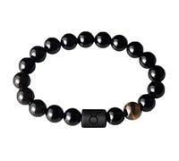 Generisch Fertility Bracelet for Pregnant Women, Tiger's Eye Bracelet, Elastic Bracelets, Stress Relief, Yoga Beads, Adjustable Anxiety Bracelet, Evil Eye, one size, Alloy Steel, No Gemstone