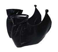 Generisch Festive Clown Shoe Covers for Stage Performances Carnival Parties with Playful Design for Theatre Plays and Party Costumes in Various Designs, black, One Size