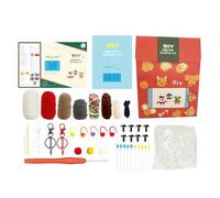 Generisch Festive Crochet Kit - Christmas Handmade Knitting Set for Adults, Complete DIY Project For Beginners | Creative Stocking Stuffer Group Activity Family Bonding Mindfulness