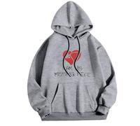 Generisch Festive "I Am Your/His Missing Piece" Set for Valentine's Day Couples with Matching Outfits, Perfect Holiday Ensemble Hoodie Training, gray, XL