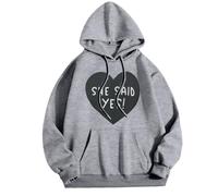 Generisch Festive Valentine's Day Outfit for Couples - The Perfect Holiday Ensemble Fluffy Jumper Men, gray, M