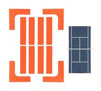 Generisch Field Marking Set, Outdoor Driveway, Pickleball, Playing Field, Border Marking Strips, Windproof Sports Accessories for Laying Out, for Schoolyard, Garden, Sports Field