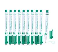 Generisch Fine Tip Whiteboard Markers, Pack of 10 Whiteboard Pens with Eraser - 0.5 mm Erasable Marker with Eraser, for Teachers, Whiteboard, School, Nursery & Drawing