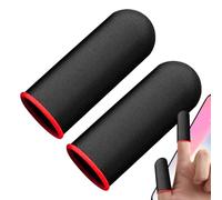 Generisch Finger Cases for Games, Mobile Game Finger Covers, Pack of 2 Breathable Carbon Fibre Finger Sleeves, Comfortable Game Finger Cases to Improve Touch Response and Finger Sensitivity