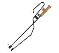 Generisch Fire Pit Tongs - Iron, 19.88 Inches, Firewood Grabber, Fireplace Tool, Heat Resistant Handle, Robust Campfire Tongs for Safe Handling of Logs, When Camping, Am, On the Stove