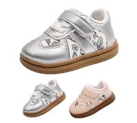Generisch First Walking Shoes Toddler Wide Barefoot Shoes Kids Crawling Shoes Lightweight Toddler Trainers Lightweight Leisure Shoes Indoor Outdoor Slippers Baby Shoes Boys Girls Trainers, silver, 2.5