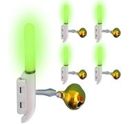 Generisch Fish bite alarm, LED light change electric alarm, 5-piece fishing alarm bells for rods, for catfish, carp, night fishing, pond fishing, ice fishing, sea fishing, river fishing,