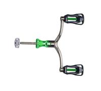 Generisch Fish Reel Handle - Baitcaster Reels Double Crank Fish Reels Spare Parts, Robust Construction Aluminium Alloy Fishing Handles for Bad Weather, 1000-4000 Handles