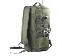 Generisch Fishing Backpack - Fishing Shoulder Storage Bag with Rod Holders, Large Reel Accessories, Storage Sling Pack for Mountain Trekking Lake Riverside