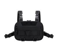 Generisch Fishing Bag Sling Fishing Bag - Waterproof and Wear-Resistant Tacctical Combat Chest Pack Practical Backpack for Outdoor Sports, Hiking, Camping & Travel Fishing Equipment Bag, Black, See