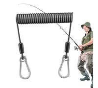 Generisch Fishing Boiled Lanyard Stainless Steel - High Performance Safety, Extension Cable for Deep Sea Tools | Safe Pole Holder, Kayak Paddle Holder, Durable Spool, Anti-Rust Accessories