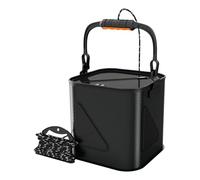 Generisch Fishing Bucket, Square Bait Bucket, 11 L Fishing Storage, Waterproof Multi-Purpose Bait, Fishing Container with Large Capacity for Camping Swimming Hikes, Fishing Bait Storage