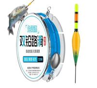 Generisch Fishing Float | 120m Fishing Line Rig Complete Set | Fishing Line Set with Automatic Float, Suitable for Kayak, Boat, Outdoor Sports, Saltwater Fishing, Beginners and