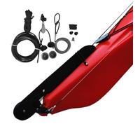 Generisch Fishing Kayak Accessories, Portable Nylon Fixing Device, Canoe and Kayak Steering System Kit for Outdoor, Sea, Trolling, Exploration, Boat, Canoe and Ship