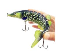 Generisch Fishing Lure for Joint Bait with Slow Sinking Speed and Hook, Swimbait - for Shores, Ponds, Reservoirs, Rivers, Seas, Surf, Lakes and Outdoor