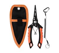 Generisch Fishing Pliers for Freshwater, Robust Portable Scissors Made of Iron, Split Ring Pliers, Fishing Accessories - For Fishing Trips On Sea River Shore As Well As For Ice Fishing
