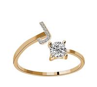 Generisch Fishing Rod Without Rings Ring Rhinestone Set Zirconia Open Adjustable Rings Jewellery Accessories Gifts Elegant Diamond Rings for Women for Rings, one size, Metal, No Gemstone