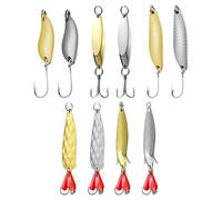 Generisch Fishing Spoon Blinker - Spinner Artificial Bait with Hook | Jigging Spoon, for Use in the Outdoor Lake, In The Surf, In The Sea, River, Reservoir, Pond And On The Shore