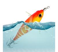 Generisch Fishing Squid Bait, Artificial Light Bait for Squid Catching, Fluorescent Compact Swimming Bait