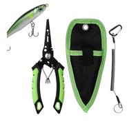 Generisch Fishing Tongs - Rustproof and Portable - Ice Fishing Tongs with Line Scissors | Also for Men and Dads as well as for Anglers Fishermen for Fishing on Shores, On Rivers On Lakes Included