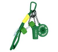 Generisch Fitness Accessories Dumbbell Keychain, Removable Silicone Keyring, Perfect Outdoor Decoration for Fitness Enthusiasts, Motivational for Everyone, Green, One Size