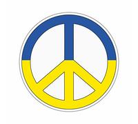Generisch Flag Sticker Ukraine Peace Peace 8 cm | Car Sticker