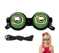 Generisch Flashing Funny Glasses, Manual Action Glasses, 6 x 2 Inch Costume with Strange Function, Durable, Funny Glasses with Silly Design, Novelty Glasses for Birthday Party Stage