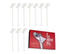Generisch Flight Path Golf Tees - 3 1/4" 10 Pack Par Tee | Stability Friction Reduction Ball Holder Longer Distance Sports Accessories for Iron and Hybrid