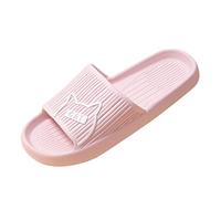 Generisch Flip Flops for Men and Women, Orthopaedic Bath Slippers, Lightweight Slippers, Breathable Bath Slippers, Non-Slip Slippers, Open Bath Slippers, Plain Classic Slippers, Rot8, 7 UK