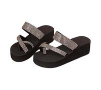 Generisch Flip Flops Men's with Arch Support, Outdoor Sandals, Orthopaedic Toe Sandals, Non-Slip Mules, Lightweight Comfortable Flip Flops, Summer Beach Slippers, Beach Shoes, gold, 7 UK