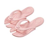 Generisch Flip Flops Women's Foldable Shower Shoes Women's Travel Ultralight Flip Flops Portable Toe Separator Non-Slip Slippers Quick Drying Flip Flop Plain Bathing Shoes Beach Holiday Slippers, pink