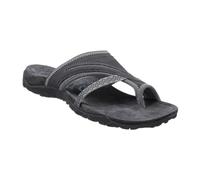 Generisch Flip Flops Women's Non-Slip Sandals Walking Sandals Portable Slippers Elegant Chic Slippers Beach Shoes Holiday Slippers Pool Shoes Toe Post Mules, gray, 9 UK
