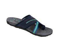 Generisch Flip Flops Women's Non-Slip Sandals Walking Sandals Portable Slippers Elegant Chic Slippers Beach Shoes Holiday Slippers Pool Shoes Toe Post Mules, blue, 7 UK