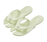 Generisch Flip Flops Women's Portable Travel Bathing Sandals Toe Separator Wide Sandals with Metatarsal Support Comfortable Bathing Shoes Non-Slip Bathing Slippers Waterproof Shower, Green, 8.5 UK