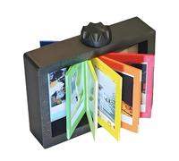 Generisch Floating Picture Frame - Dad Photo Frame | Antique Rotating Desktop Floating Page Turner | Rotating Photo Frame with Warm Heart Pendant Father's Day from Daughter - 12 Card Holders