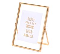 Generisch Floating Picture Frames, Metal Standing Picture Frame, Modern Home Decor, Stylish Display Holder, Ideal for Living Room, Bedroom, Studio, Bedside, Bookshelf, Gold/Silver/Black