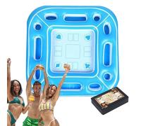 Generisch Floating Table for the Swimming Pool, Inflatable Food and Drink Holder - Summer Board Game Table by the Pool | For Parties, Family Reunions, Sea, Lake and River