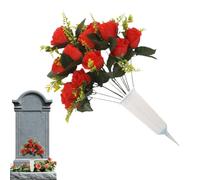 Generisch Flowers for the cemetery realistic artificial bouquet as decoration - flowers for the grave site for mourning place lawn patio memorial day