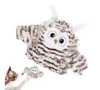 Generisch Fluttering Bird Cat Toy - Fun Simulation Owl Shape Fluttering Teaser - Bird Toy for Cats with Sound, for Movement of Kittens of All Breeds Against Boredom