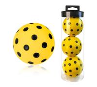 Generisch Foam Pickleball Balls with Hose for Pickleball Exercises, Soft PU Foam Quiet, Ideal for Indoor and Outdoor Play (3 Pack)