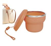 Generisch Foldable Drinking Cup with Lid, 200 ml Portable Mug - Travel Camping Mug, for Men, Travellers, Tourists, Campers, Hikers, Fishermen, Hiking, Backpacking, Fishing, Road Trip, Hotel