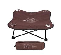 Generisch Foldable Pet Bed - Portable Pet Lounger for Travel, Removable Cover, Washable Outdoor Dog Bed, Raised Oxford Fabric Cat Storage with Aluminium Frame for Camping, Garden