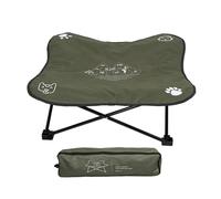 Generisch Foldable Pet Bed - Portable Pet Lounger for Travel, Removable Cover, Washable Outdoor Dog Bed, Raised Oxford Fabric Cat Storage with Aluminium Frame for Camping, Garden