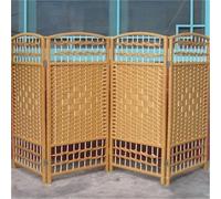 Generisch Foldable Privacy Screen, 100 x 30 cm, Short Fabric Room Divider, Five Pieces, Portable for Bedroom and Office, Diamond Look, Opaque