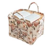 Generisch Foldable Storage Boxes Package - Fabric Storage Tank | Boho Fabric Bins | Portable with Handle | Folding Laundry Basket of Space Economy | Storage Basket