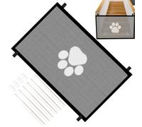 Generisch Folding Dog Gate Foldable Wide Pet Gate Fence Net | Retractable indoor safety gate for indoor safety, resting on stairs, doors, hallway, kitchen