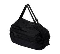 Generisch Folding Shopping Bag, Large Capacity Waterproof Grocery Tote, 40 x 40 cm/15.75 x 15.75 inches Foldable Storage Carrying Bags for Travel, Beach, Camping, Gym, Picnic, Daily Nylon, black