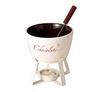 Generisch Fondue Mug, Ceramic Mini Butter Warmer, Melting Cup Fondue Set, for Butter, Cheese, Caramel Dessert, Birthday, Camping, Picnic, Home, Office