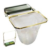 Generisch Food Catcher Basket, Food Catcher Filter Basket, Sink Filter Rack, 50 Mesh Bags, Sponge Tray Rubbish Strainer, Waste Collector for Washing