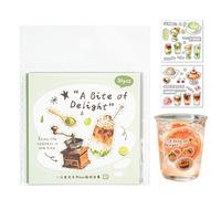 Generisch Food Sticker Set - Cute Funny Scrapbooking Stickers Colourful | DIY Use for Children School Diary Student Classroom Notebook Design Creative Decoration Journaling Everyday Life
